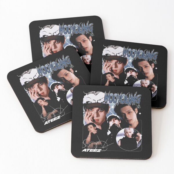 Item preview, Wooyoung ATEEZ Retro Vintage Kpop  designed and sold by LisaMcgu770729.
