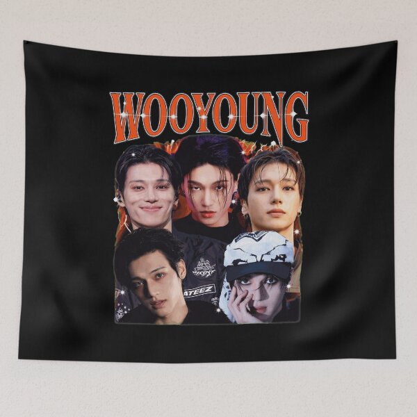 Item preview, WOOYOUNG Retro Vintage K-pop Idol Collage  designed and sold by AbigailP792708.