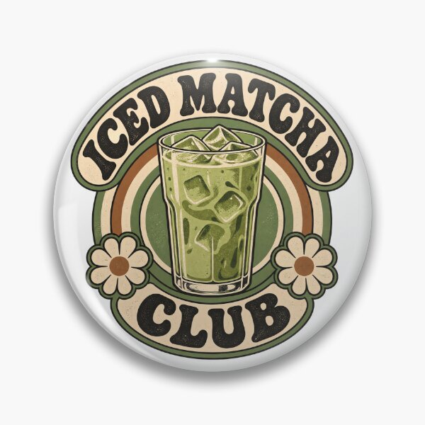 Item preview, Vintage Iced Matcha Club Retro 70s Matcha Lover designed and sold by urbinet.