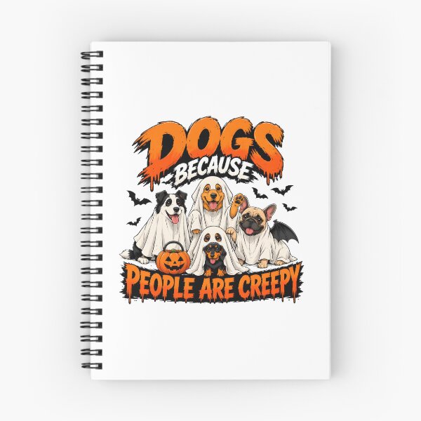 Item preview, Dogs Because People Are Creepy Halloween Ghost Dogs designed and sold by Dmo3HarkoArt.