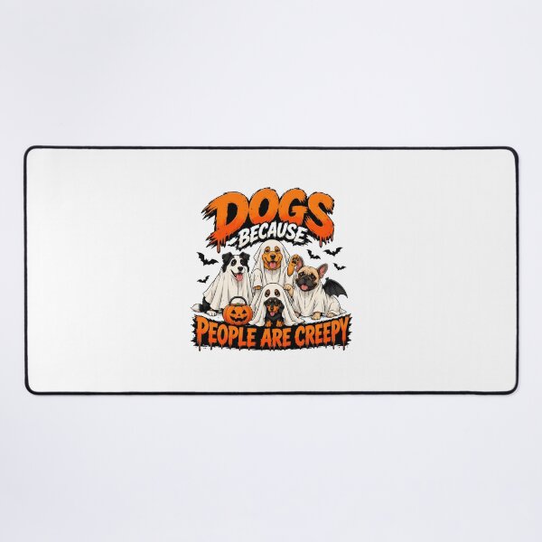 Item preview, Dogs Because People Are Creepy Halloween Ghost Dogs designed and sold by Dmo3HarkoArt.