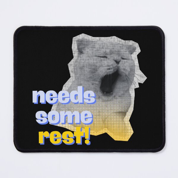 Item preview, Funny Yawning Cat Needs Some Rest designed and sold by harryordinary.