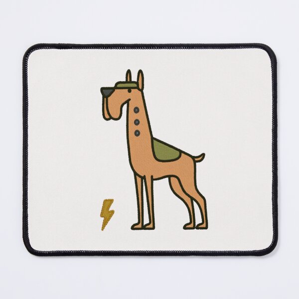 Item preview, Mystery Dog with Hat and Lightning Bolt Cartoon designed and sold by NicolasGlowArt.