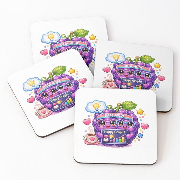 Item preview, Happy Graph – Pastel Kawaii Berry Data Mode designed and sold by Sommium .