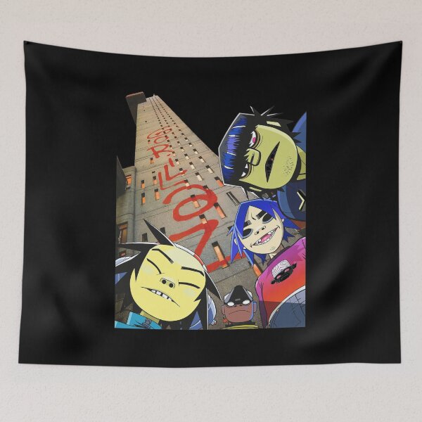 Item preview, Gorillaz Group City Graffiti Art designed and sold by RaleigGerhold.
