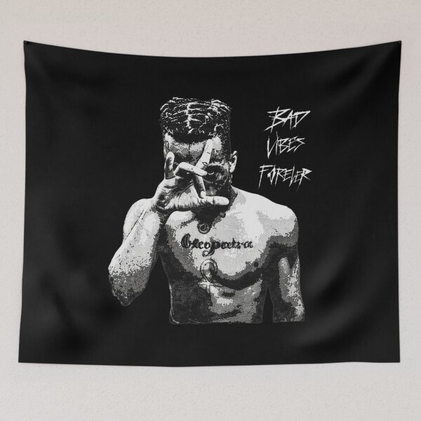 Item preview, XXXTENTACION BAD VIBES FOREVER Graphic Tee designed and sold by MadisonL396064.