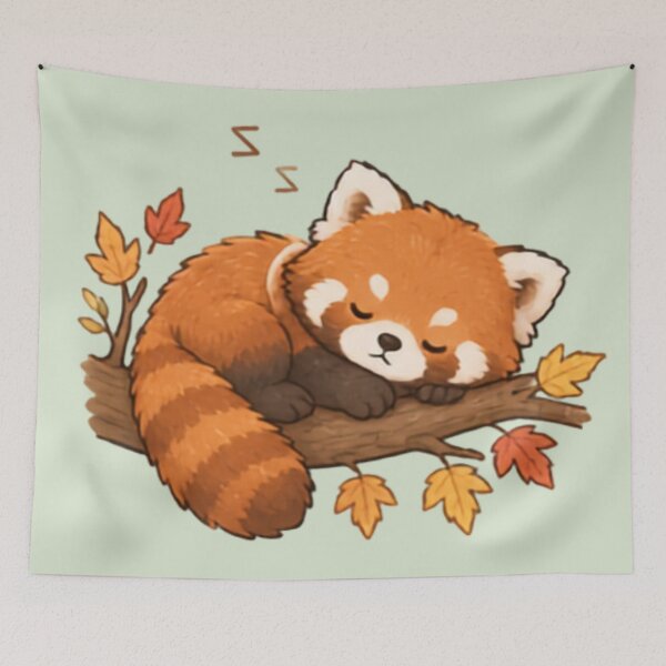 Item preview, Sleepy Time Red Panda designed and sold by MellowMunchkins.