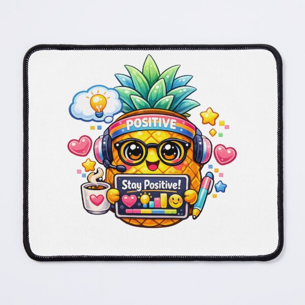 Item preview, Stay Positive – Pastel Kawaii Pineapple Motivation designed and sold by Sommium .