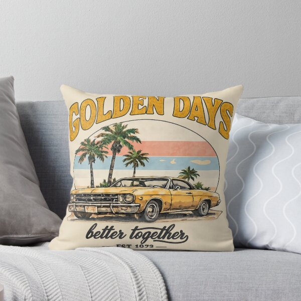 Item preview, Golden Days – Vintage Beach Car Scene designed and sold by FABIOLA1970.