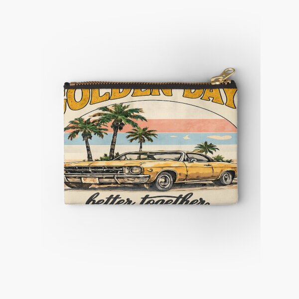 Item preview, Golden Days – Vintage Beach Car Scene designed and sold by FABIOLA1970.