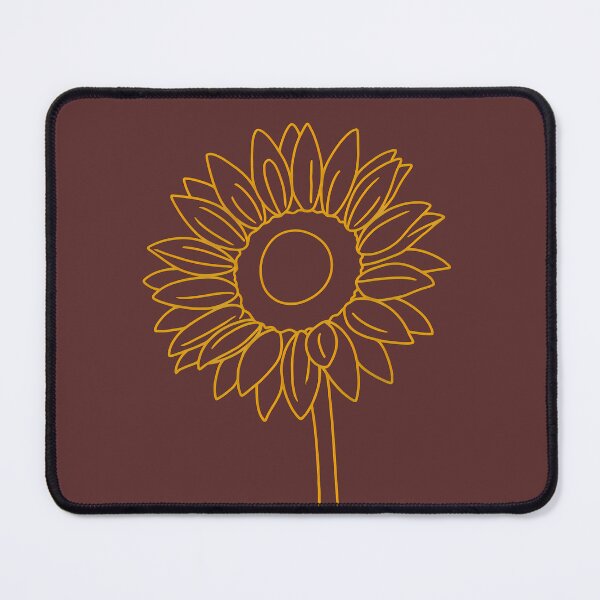 Item preview, Golden Sunflower Line Art Minimalist Floral Design designed and sold by KRStyleClub.