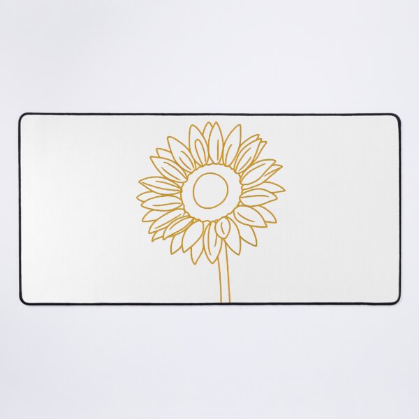 Item preview, Golden Sunflower Line Art Minimalist Floral Design designed and sold by KRStyleClub.