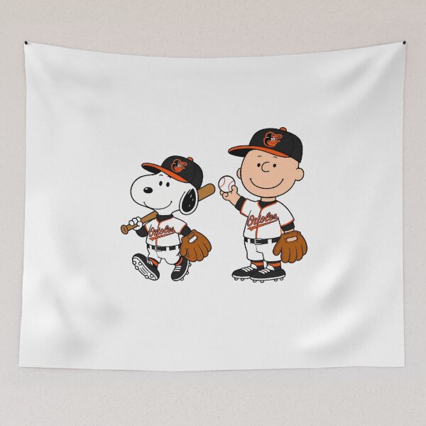 Aperçu de l'œuvre Snoopy, Charlie Brown et les Orioles de baseball créée et vendue par OniWav.