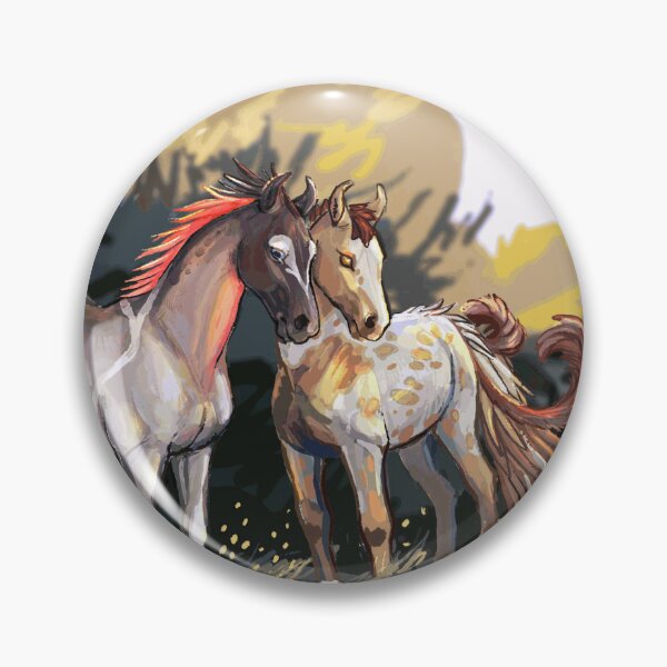Item preview, Two Horses Sharing a Gentle Moment designed and sold by BaranSancakTS.
