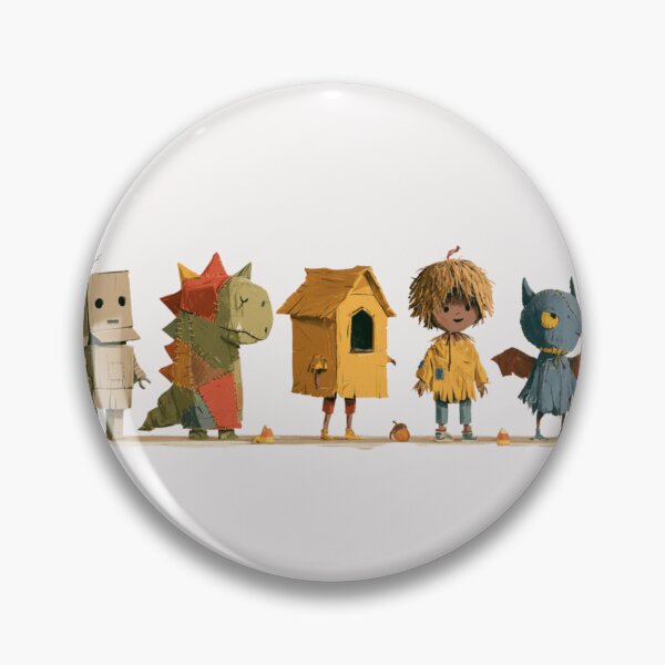 Item preview, Whimsical Halloween Costumes Cardboard Robot Dino designed and sold by NicolasGlowArt.
