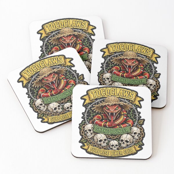 Item preview, Snake Bouncer Coral Snake | Surprise Biker Club Patch Graphic designed and sold by TOCOCLAWS.