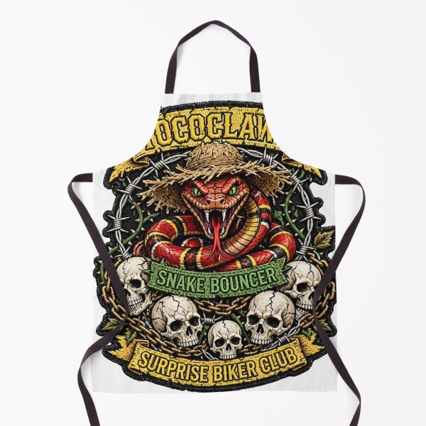 Item preview, Snake Bouncer Coral Snake | Surprise Biker Club Patch Graphic designed and sold by TOCOCLAWS.