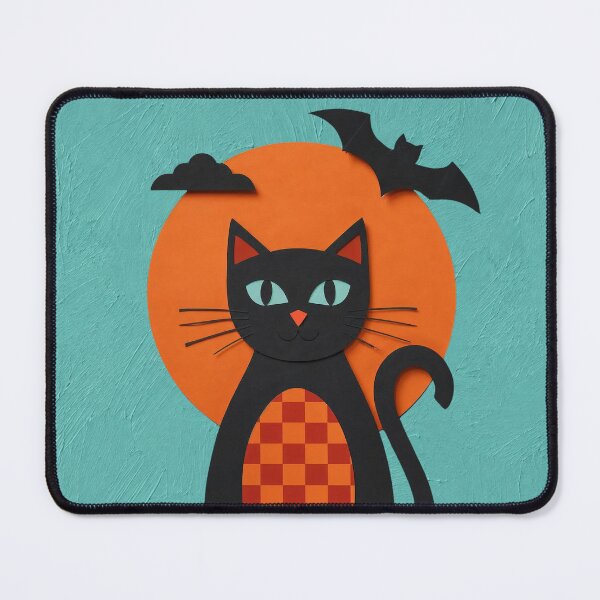 Item preview, Spooky Black Cat Halloween – Cute Nursery Witchy Art designed and sold by Tootley.