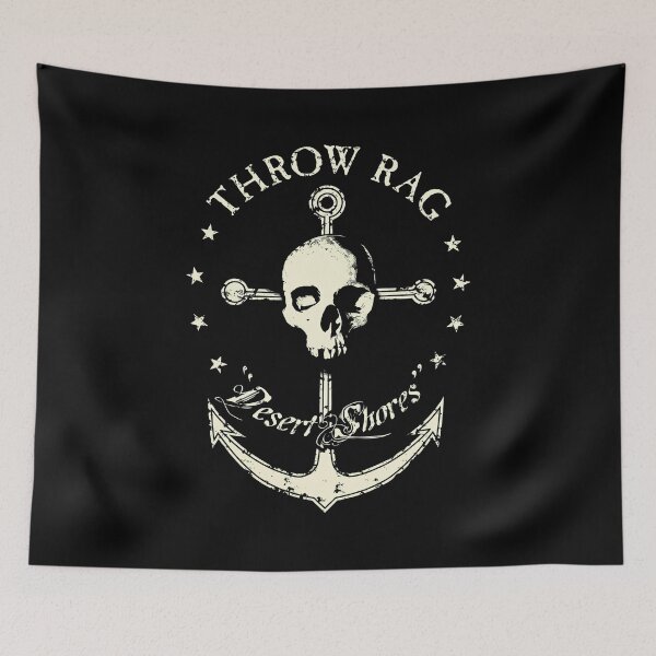 Item preview, THROW RAG Desert Shores Skulls Anchor  designed and sold by REETALOX.