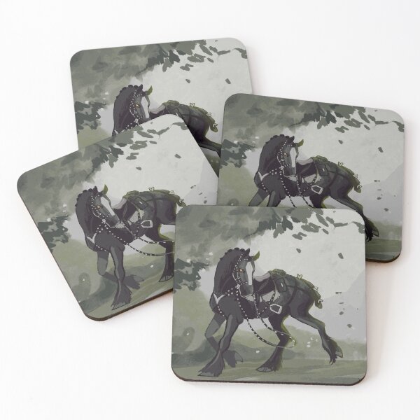 Item preview, Dark Pack Horse in Misty Forest designed and sold by BaranSancakTS.