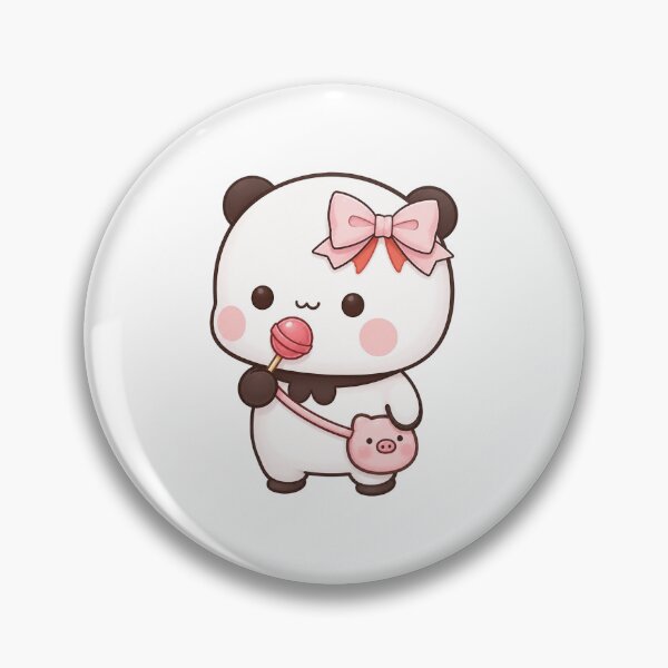 Item preview, Bubu Panda Eating Pink Lollipop designed and sold by Tom-Riley.