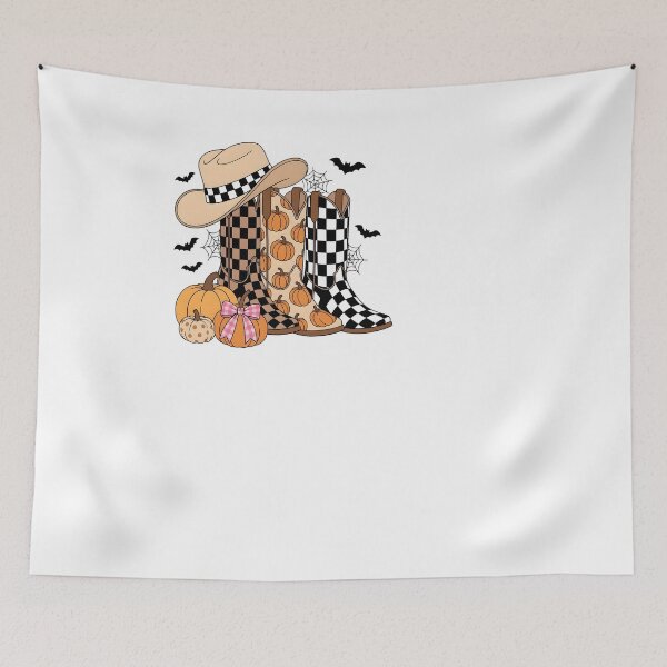 Item preview, Western Halloween Boots Fall Pumpkins Cowgirl designed and sold by KroghDs.