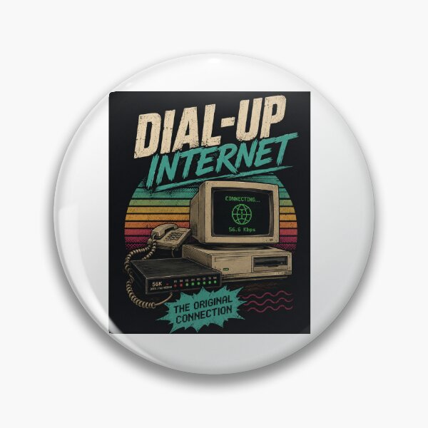 Item preview, Dial Up Internet Retro 90s Vintage Computer Nostalgia designed and sold by MalickaArt.