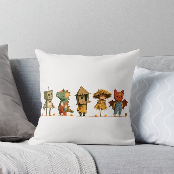 Item preview, Whimsical Patchwork Fall Halloween Critters designed and sold by NicolasGlowArt.