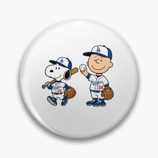 Artikelvorschau, Snoopy Charlie Brown Dodgers Baseball entworfen und verkauft von OniWav.