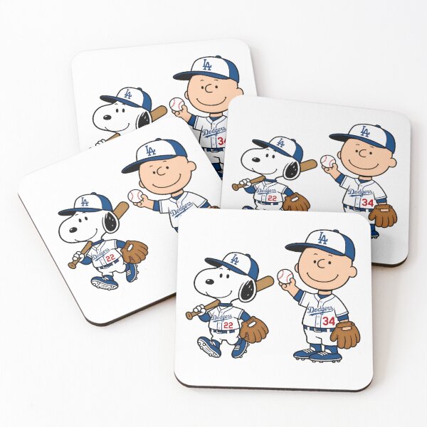 Item preview, Snoopy Charlie Brown Dodgers Baseball designed and sold by OniWav.