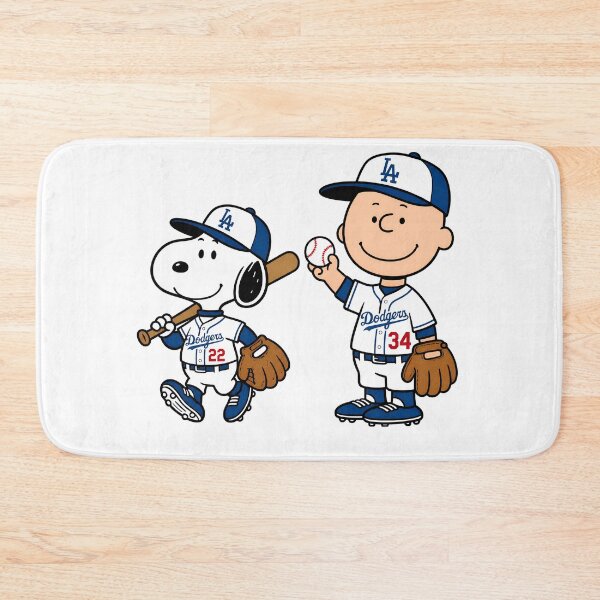 Item preview, Snoopy Charlie Brown Dodgers Baseball  designed and sold by OniWav.