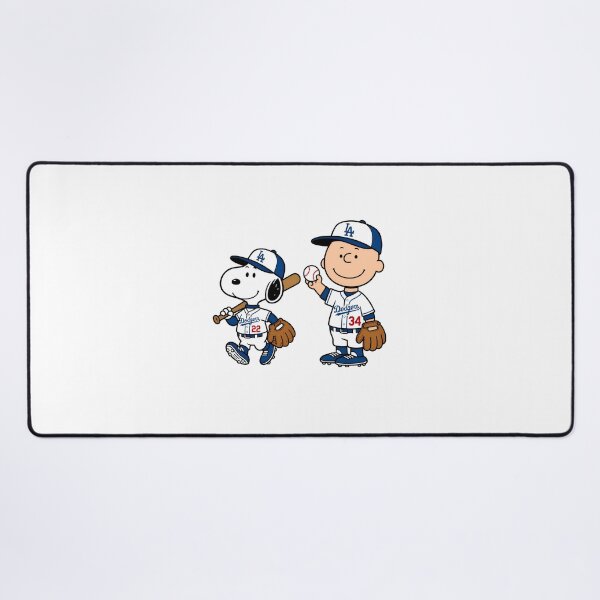Item preview, Snoopy Charlie Brown Dodgers Baseball  designed and sold by OniWav.