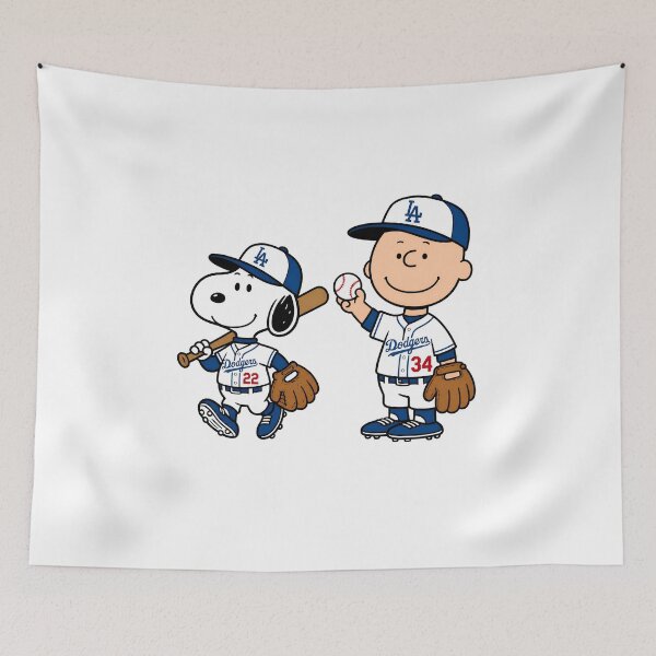 Item preview, Snoopy Charlie Brown Dodgers Baseball  designed and sold by OniWav.