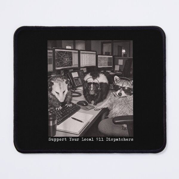 Item preview, Support Your Local 911 Dispatchers Raccoon Possum Skunk designed and sold by design-sopsunil.