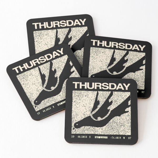 Item preview, THURSDAYs distressed band logo designed and sold by REETALOX.