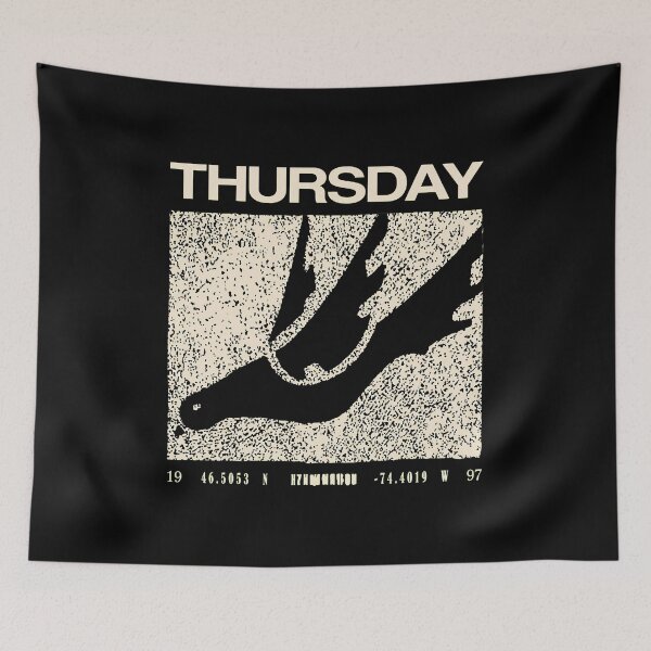 Item preview, THURSDAYs distressed band logo designed and sold by REETALOX.