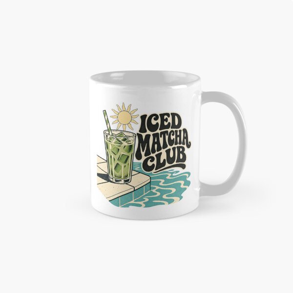 Item preview, Iced Matcha Club Vintage Retro Poolside Summer Design designed and sold by urbinet.