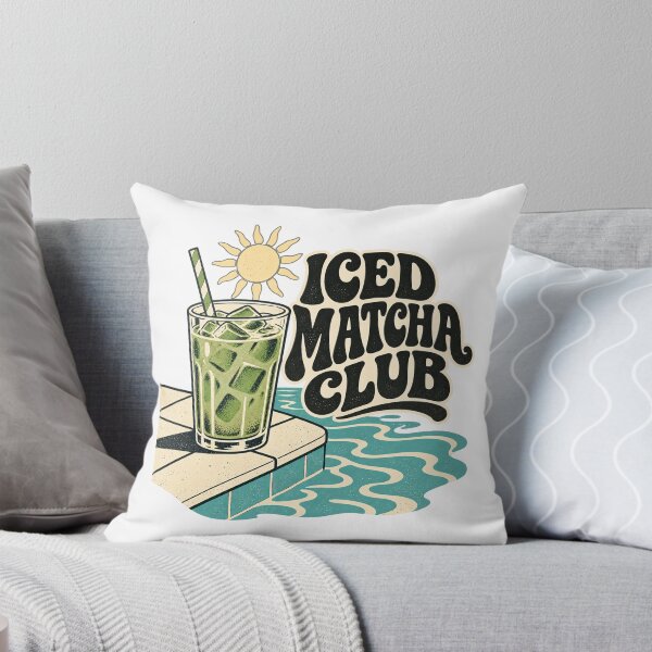 Item preview, Iced Matcha Club Vintage Retro Poolside Summer Design designed and sold by urbinet.