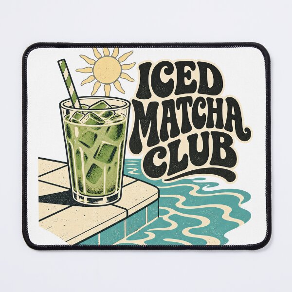 Item preview, Iced Matcha Club Vintage Retro Poolside Summer Design designed and sold by urbinet.