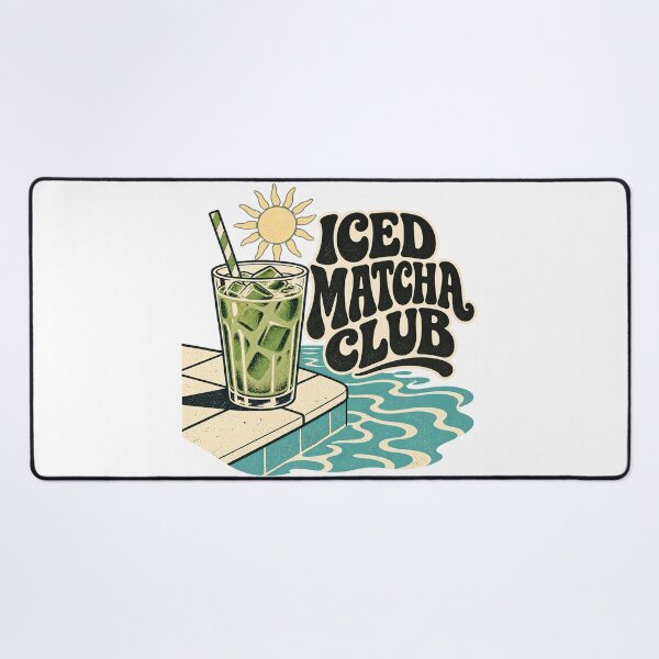 Item preview, Iced Matcha Club Vintage Retro Poolside Summer Design designed and sold by urbinet.