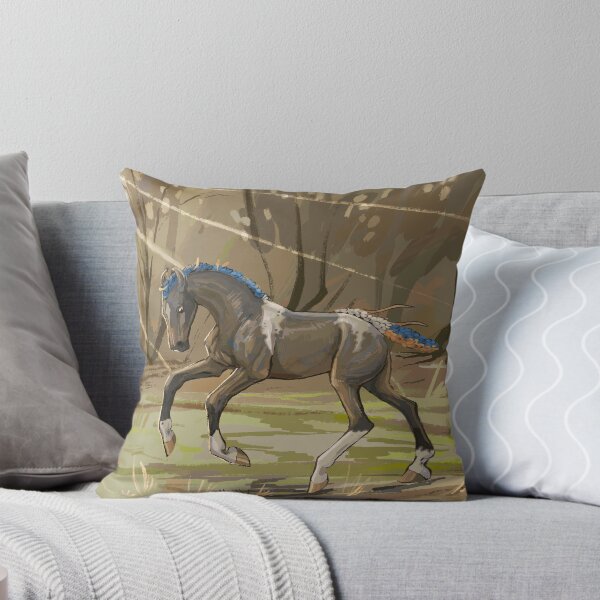 Item preview, Young Horse Trotting Through Sunlit Forest designed and sold by BaranSancakTS.