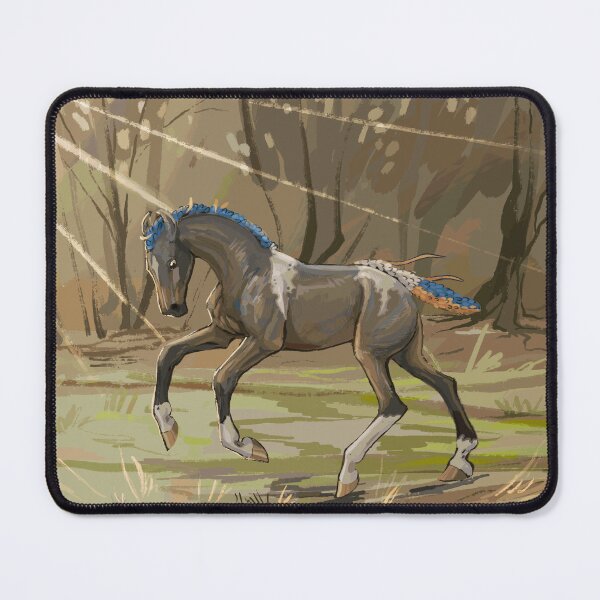 Item preview, Young Horse Trotting Through Sunlit Forest designed and sold by BaranSancakTS.