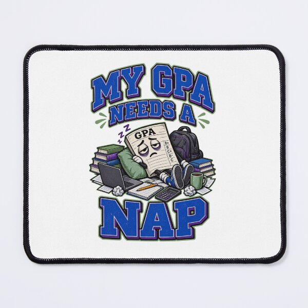 Item preview, My GPA Needs a Nap – Funny College Student Study Humor T-Shirt designed and sold by Print-Mingle01.