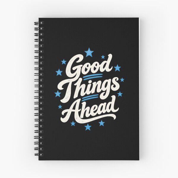 Item preview, Good Things Ahead Vintage Script Typography Stars Positive Quote designed and sold by Yellowriversss.