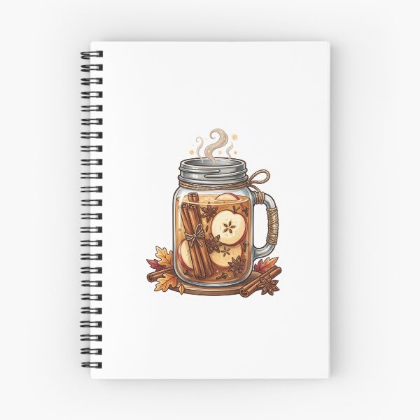 Item preview, Cozy Mulled Apple Cider Mason Jar with Cinnamon designed and sold by Mellow Doodle Co..