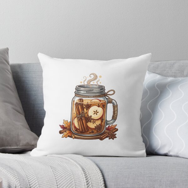 Item preview, Cozy Mulled Apple Cider Mason Jar with Cinnamon designed and sold by Mellow Doodle Co..