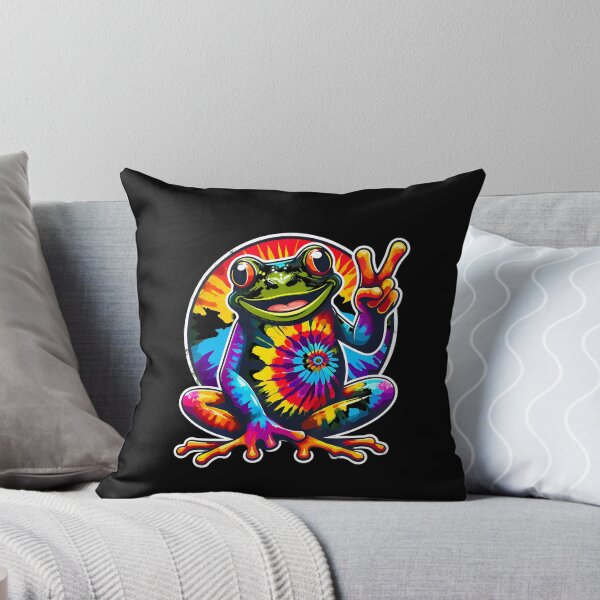Item preview, Ties Dye Frog Peaces Sign designed and sold by REETALOX.