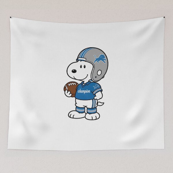 Item preview, Snoopy Champion Football Lions  designed and sold by OniWav.