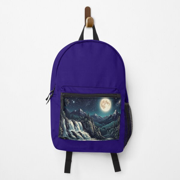 Item preview, moon and waterfall designed and sold by GAWPAWshop.