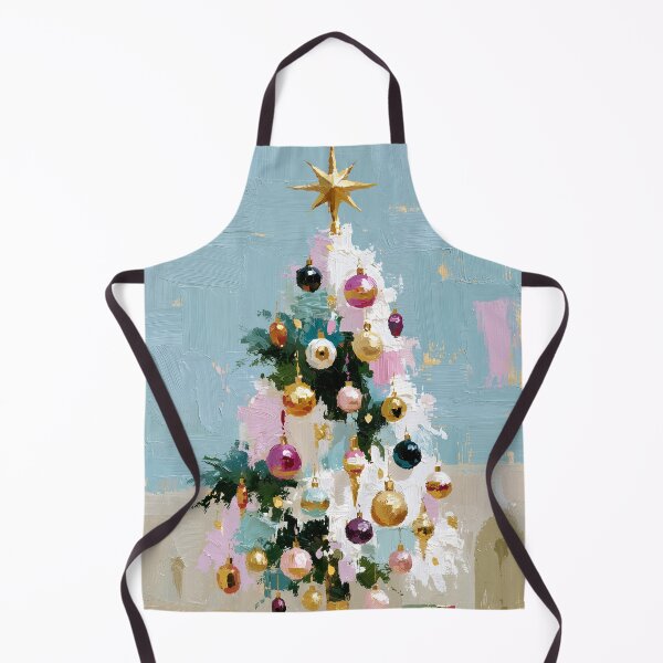 Item preview, Textured Pastel Winter Christmas Tree Art designed and sold by colorful-white.